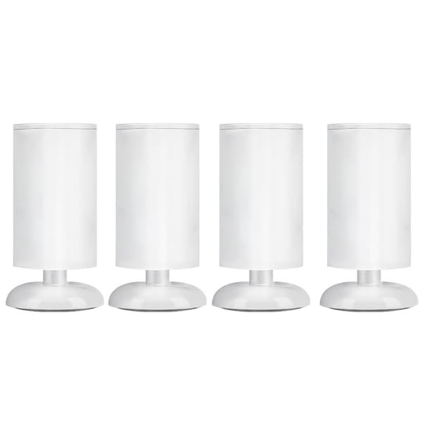 INF Valkoiset pöydänjalkojen kiinnikkeet - 4 kpl 15 cm