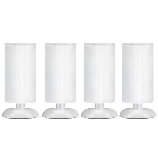 INF Valkoiset pöydänjalkojen kiinnikkeet - 4 kpl 18cm