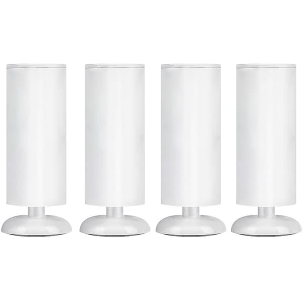 INF Valkoiset pöydänjalkojen kiinnikkeet - 4 kpl 25 cm