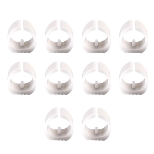 INF 10-pack Bågformade Möbelbensskydd Vit S