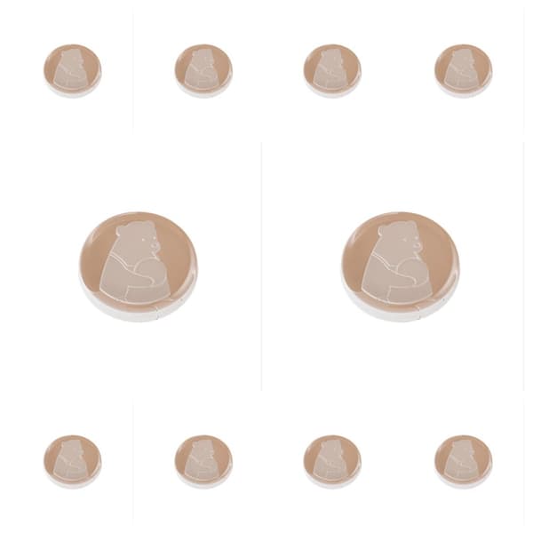 INF Transparenta dörrhandtagsstötdämpare - 10-pack B