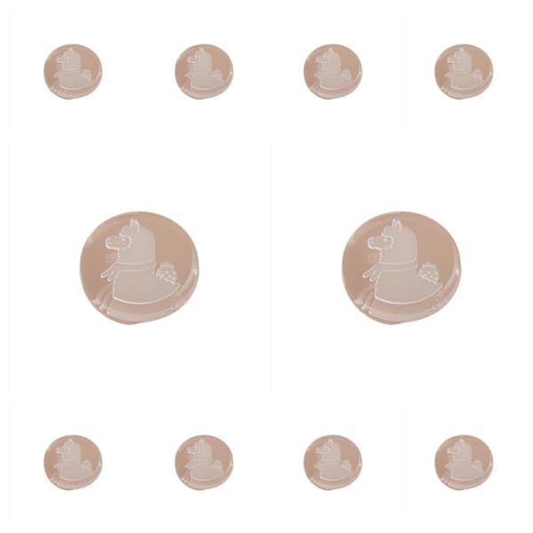 INF Transparenta dörrhandtagsstötdämpare - 10-pack D