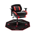 Miniatyrbild 2 av 2: HUZARO Golvmatta 2.0 Gamer stolsmatta - Slitstark och tålig - Svart/Röd - 120cm - Neopren
