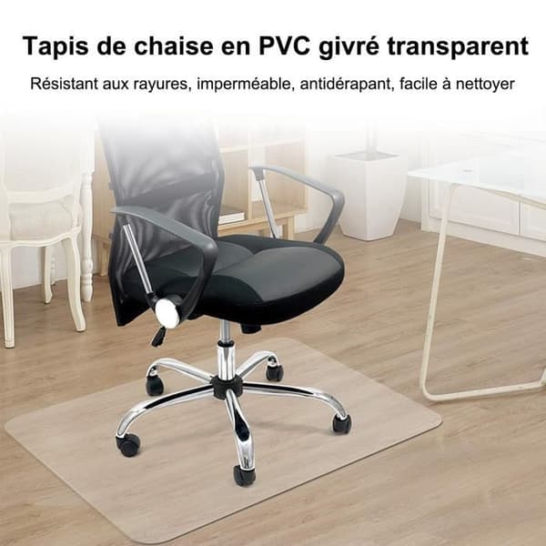 Transparent mat for protection of hard floors, floor protector, mat for chair protection, mat for floor protection.