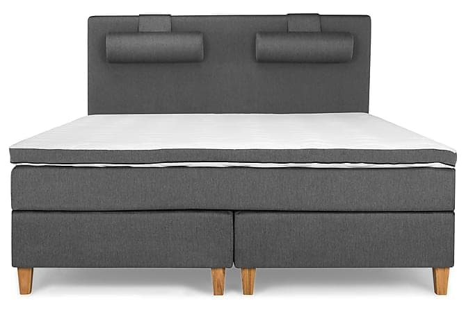 PEARL Comfort Kontinentalsäng 180 Fast/Fast Latex Grå