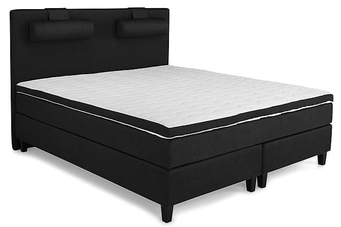 PEARL Comfort Kontinentalsäng 160 F/F Elastiskt Skum Svart