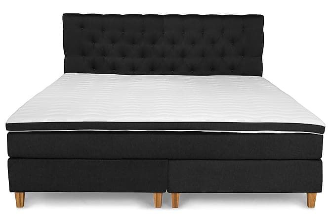 PEARL Basic Kontinentalsäng 210x210 Svart