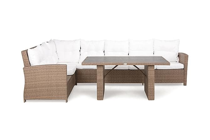 JENSON Loungegrupp Large Vänster Sand/Aintwood