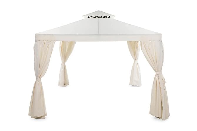 BERMUDA Komplett Paviljong 3x4 m Inkl. Vegger Naturhvit