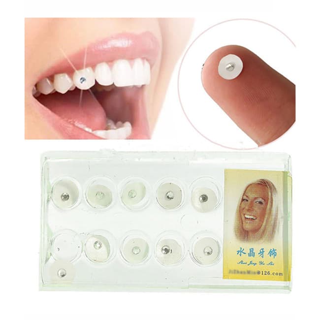 10-pack Temporärt Tandsmycke Kristall | CDON