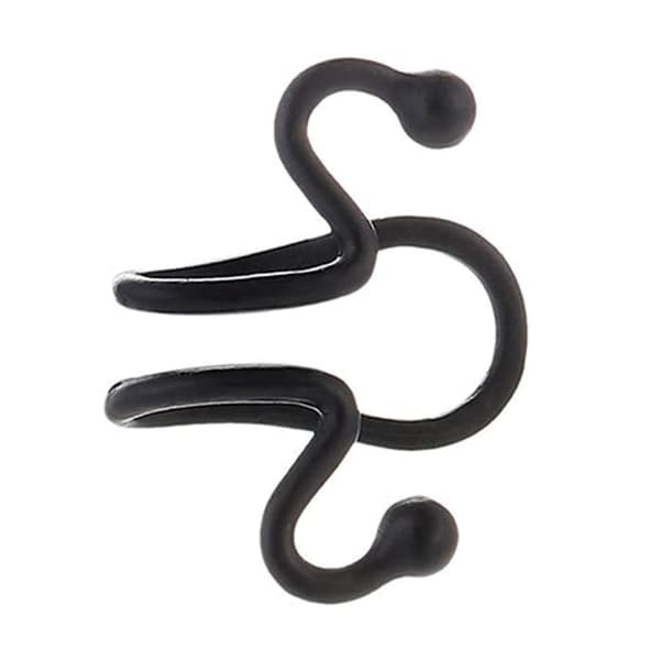 Fake Helix Tragus Piercing Öron Örhänge Ear Cuff utan Hål Svart