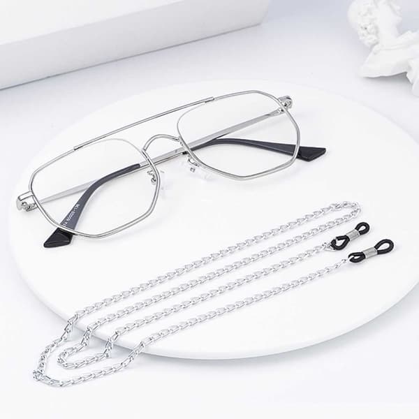Senils String Silver Chain EyeGlassed Brillas Cord Throat Chain Chain