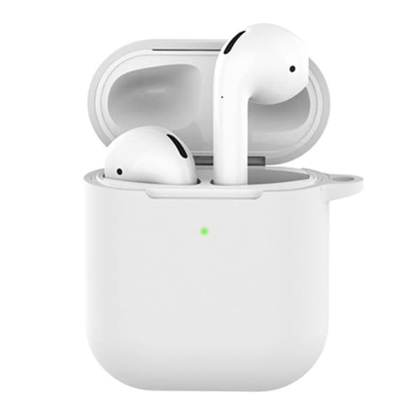 Hvite eple airpods 1/2 pose sak støtsikre beskyttelsesveske