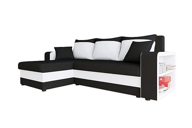 FANO Divansovesofa 240x146x84 cm Svart / Hvit
