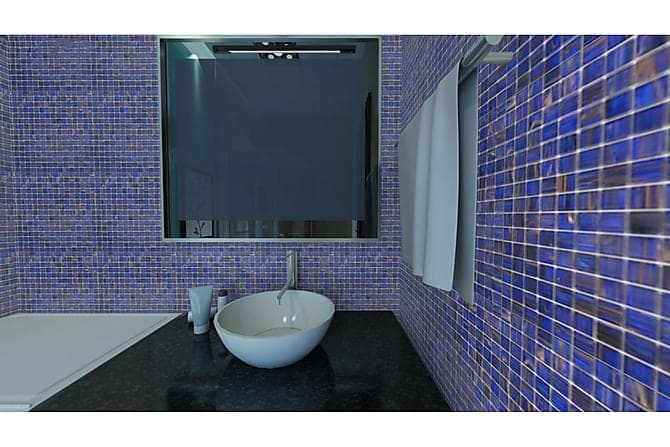 Glassmosaikk Blue Gold 32,7X32,7