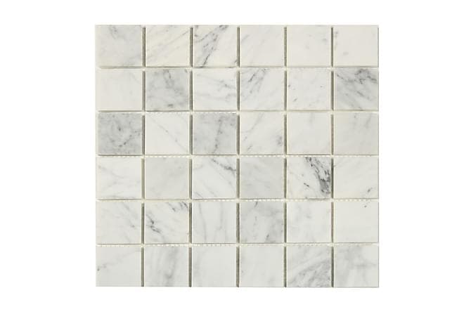 Mosaikk White Marble Grey 30X30