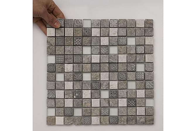Krystallmosaikk Inka Mix Grey Stone 30X30