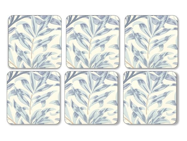 Willow Bough Blue Glasunderlägg 6-pack