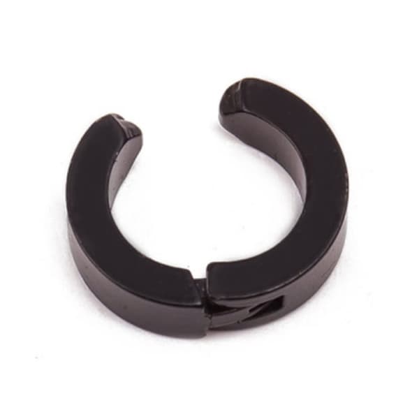 2-pack Svart Fake Piercing Öron Ring Örhänge Fakepiercing