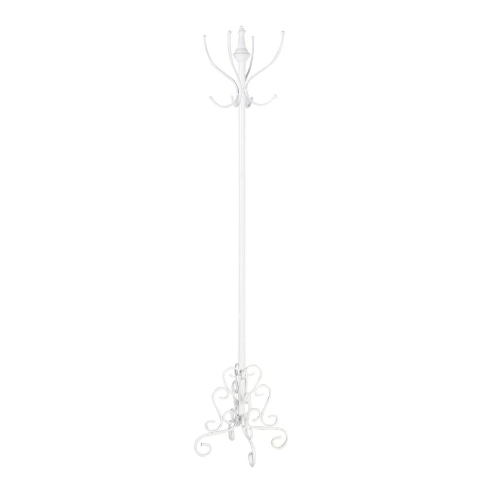Vaatenaulakko AMANDA, 32x32xH180cm, materiaali: metalli, väri: matta valkoinen