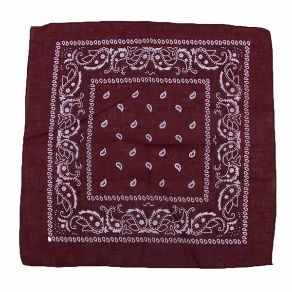 Bandana Scarf Sjal Snusnäsduk – Vinröd