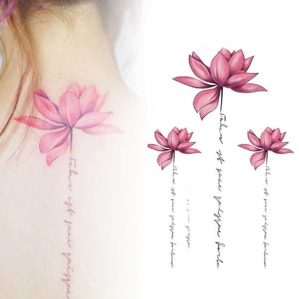 Väliaikaiset tatuoinnit Kukkia vääriä tatuointeja väärennetty tatuointi