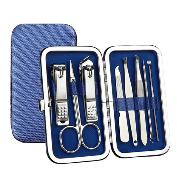 Manicure Set i 8 Dele Nail Clippers Nailkit Etui