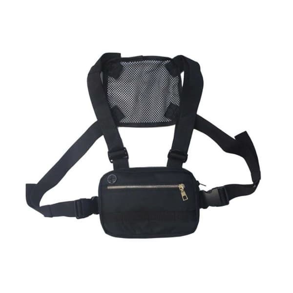 Sort Tactical Utility Vest Bag Street Wear Shoulderbag