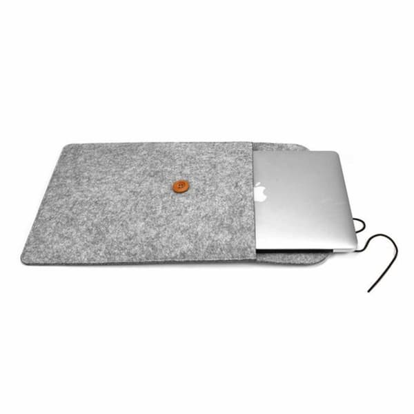 Computer Case Laptop Case Sleeve Grey Felt - 13,3 tommer