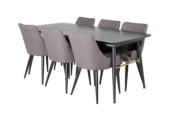 Irunea Spisebord 180 cm med 6 Pelle Spisestoler