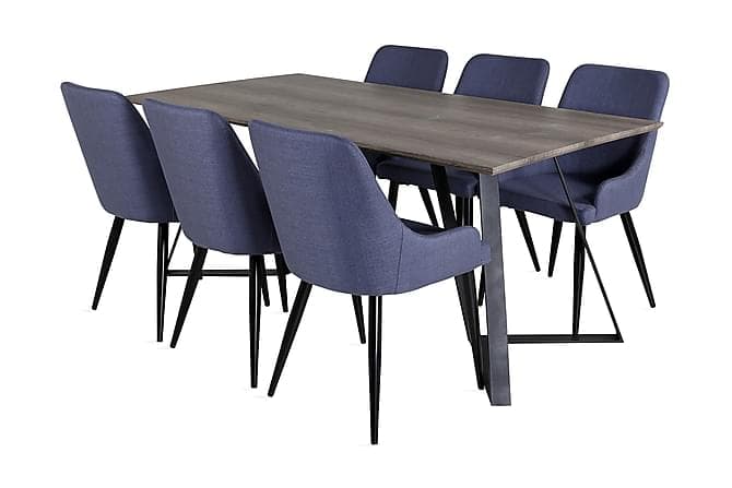 Malvina spisebord 180 cm med 6 Ridones Spisebordsstol