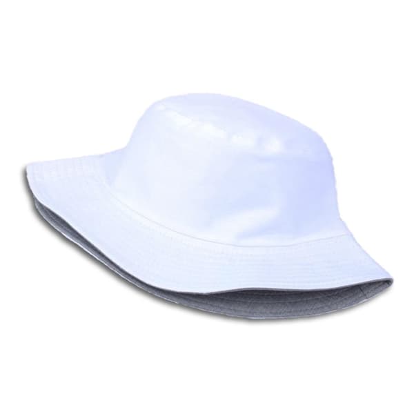Hvit fiskehatt bøtte hatt hatt hatt