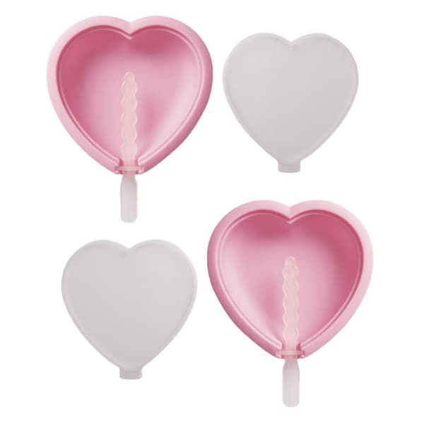 2-pack Glassform Hjärta – Gör Egna Glasspinnar Hemma