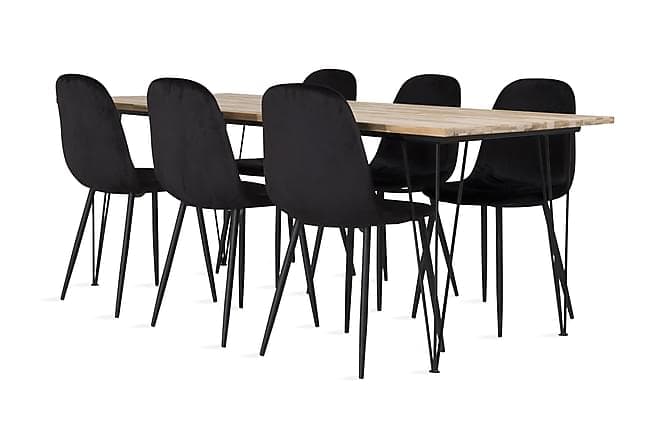 JOAS Spisegruppe med 6 PESO Stoler
