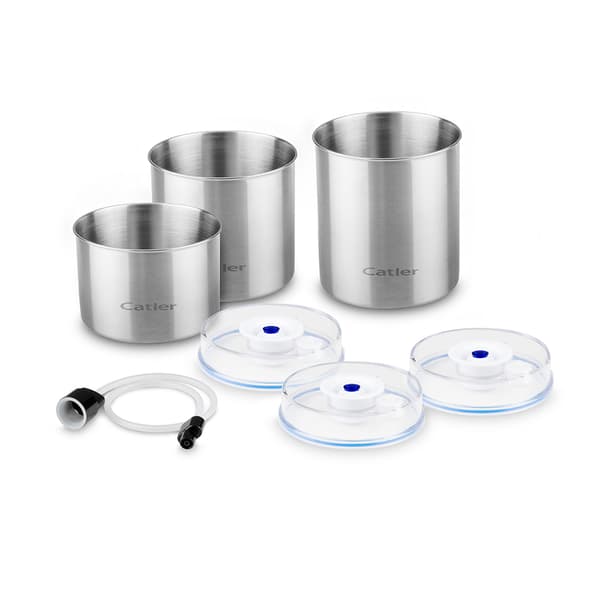 CATLER Burkar med vakuum funktion 3 pack