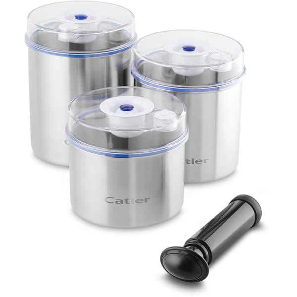 CATLER Burkar med vakuum funktion 3 pack