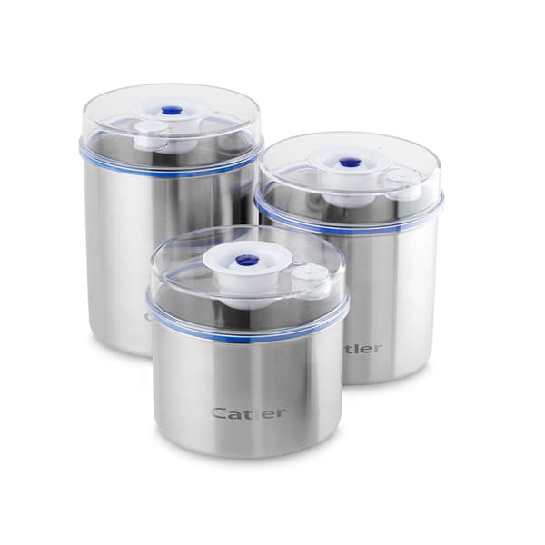CATLER Burkar med vakuum funktion 3 pack