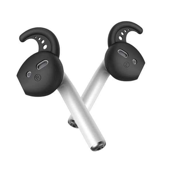 AirPods Earpads Earikoukut silikonikiivit korvakorut mustat