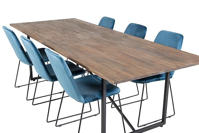 Elle Spisebord 250 cm med 6 Jadraque Spisebordsstol