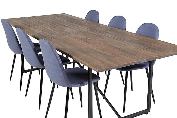 Elle Spisebord 250 cm med 6 Ypas Spisebordsstol