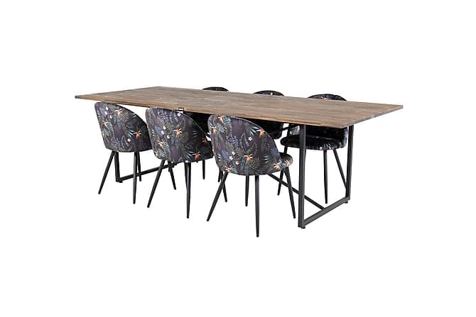 Elle Spisebord 250 cm med 6 Sedavi Spisebordsstol