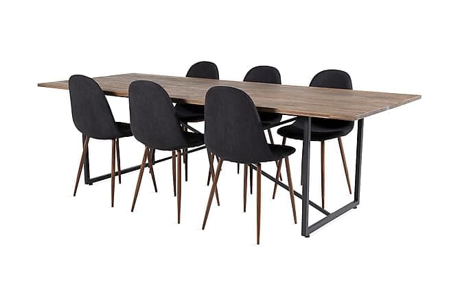 Elle Spisebord 250 cm med 6 Ypas Spisebordsstol