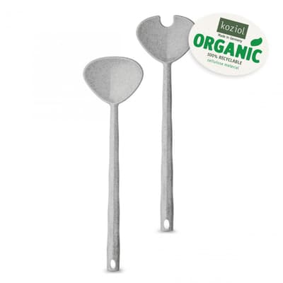 CRYSTAL, Salladsbestick, Organic grå