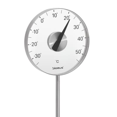 Grado Trädgårdstertermometer Ø20 cm Rostfritt Stål