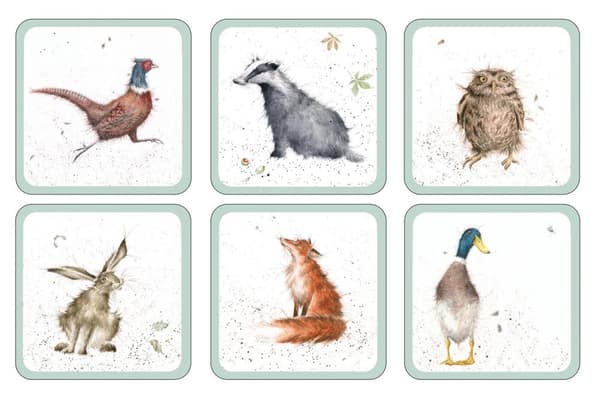 Wrendale Designs Glasunderlägg 6-pack