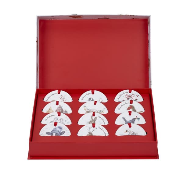 Wrendale 12 Days of Christmas Decorations 7cm