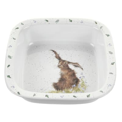 Wrendale Designs Square Dish (Hare) 25,5cm
