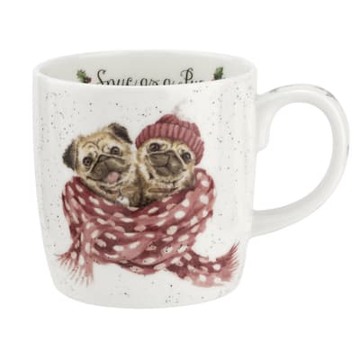 Wrendale Designs Mugg Snug as a Pug (dog) 0.31L