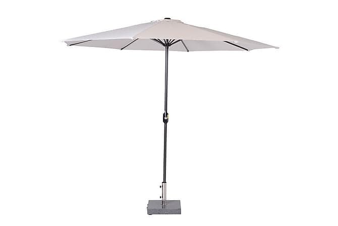 LOTUS Parasoll 300 cm Svart/Gulgrå Garden Impressions