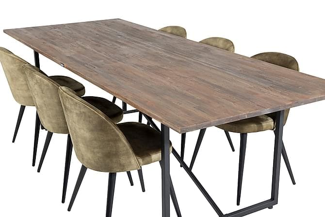 Elle Spisebord 250 cm med 6 Sedavi Spisebordsstol